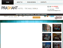 Tablet Screenshot of hotelprashantshimla.com
